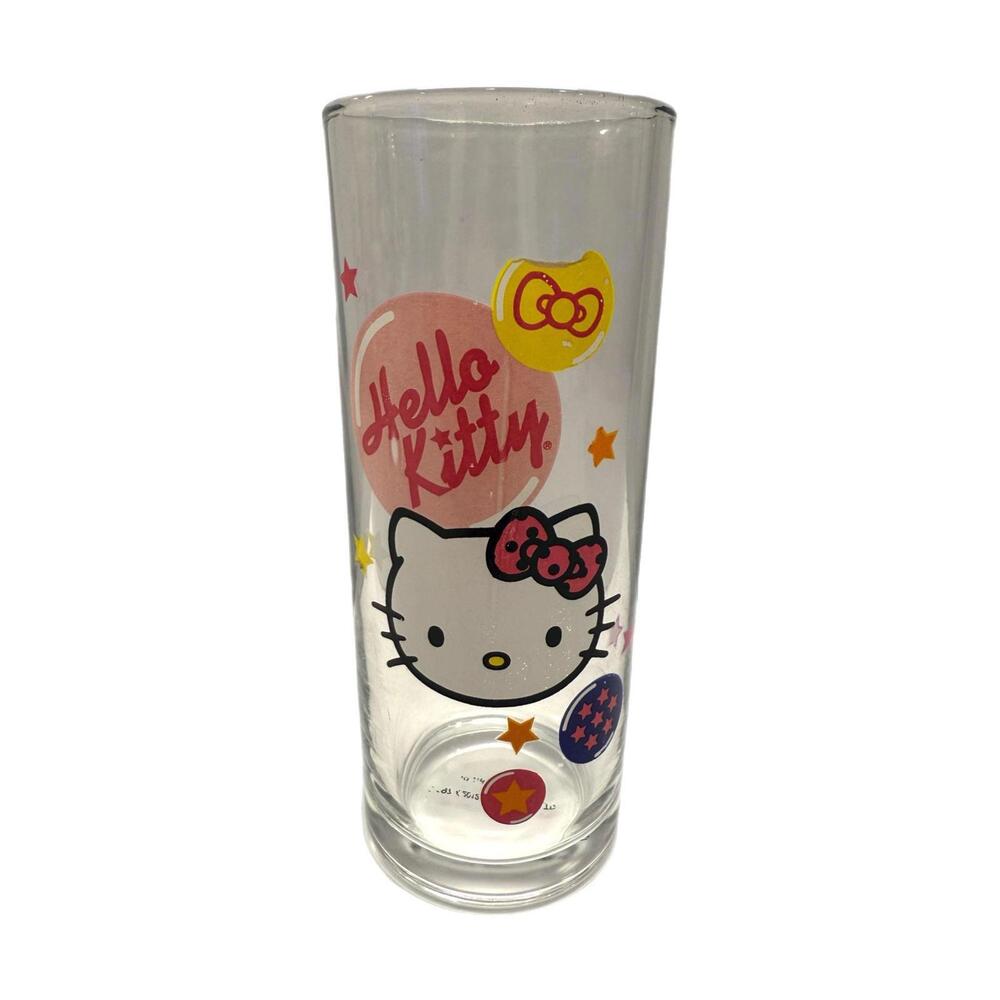Hello Kitty 10oz Tall Glass Drinking Tumbler
